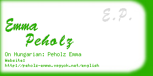 emma peholz business card